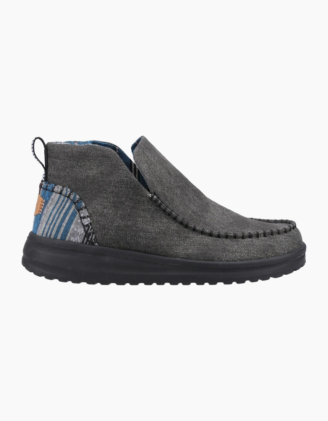 Hey Dude Denny Heavy Canvas Boots Womens Black