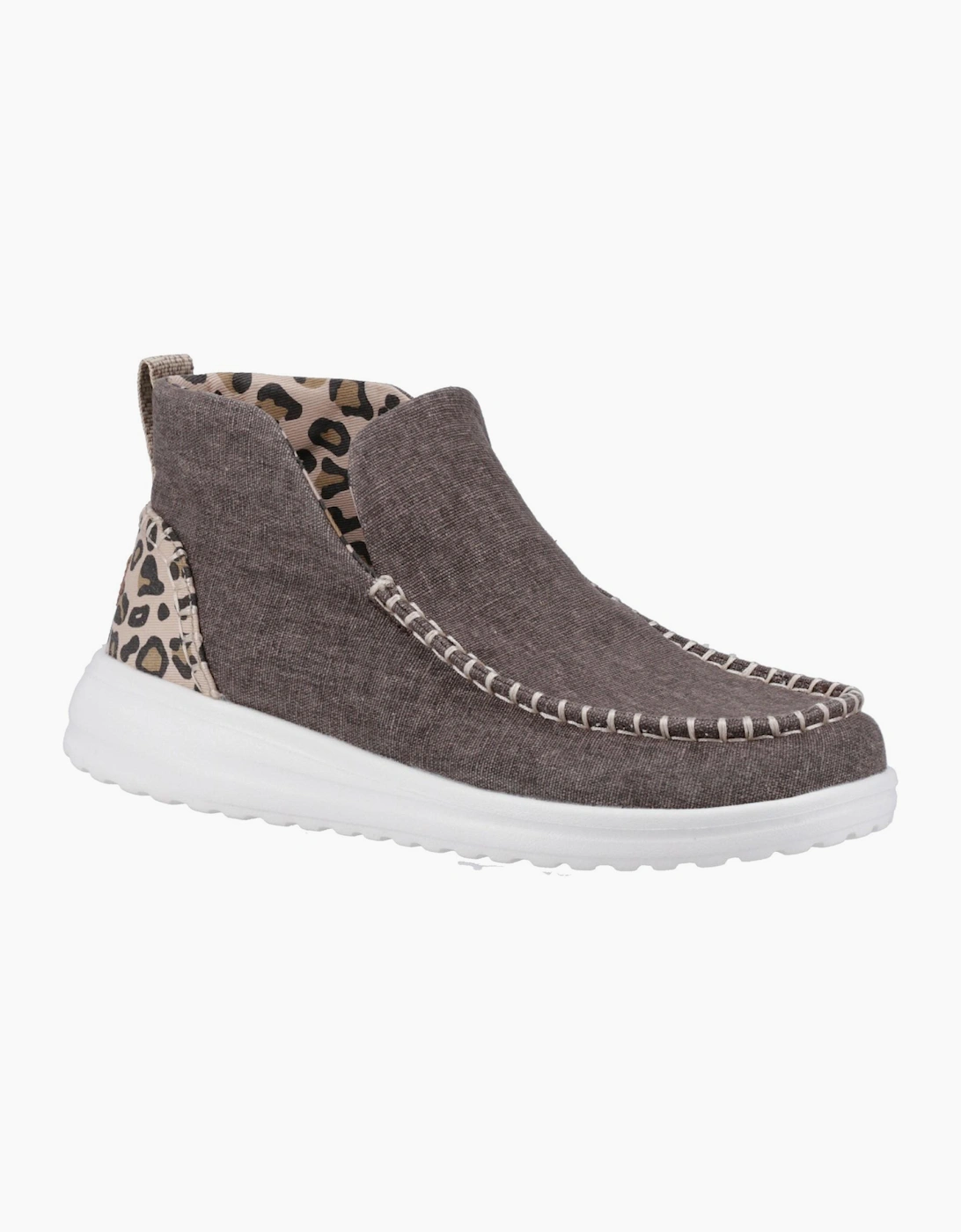 Hey Dude Denny Heavy Canvas Boots Womens Leopard