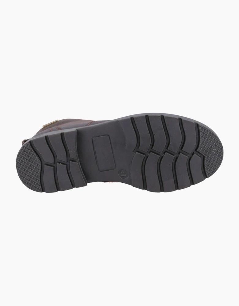 Hush Puppies Mini Presley Waterproof Junior Boots Brown