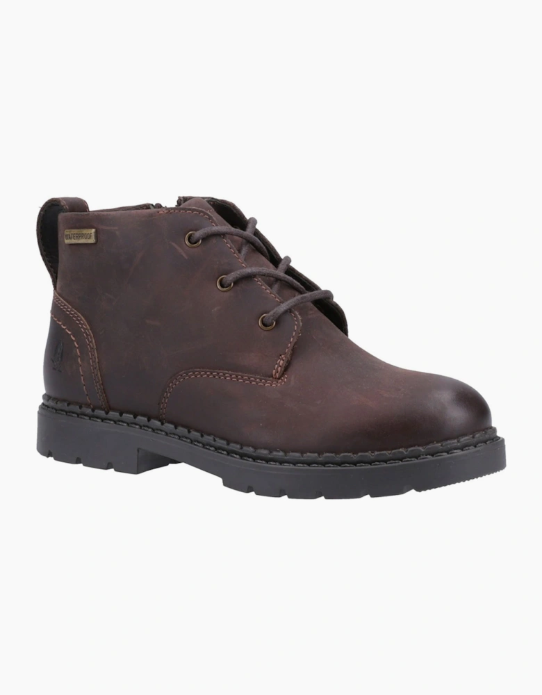 Hush Puppies Mini Presley Waterproof Junior Boots Brown