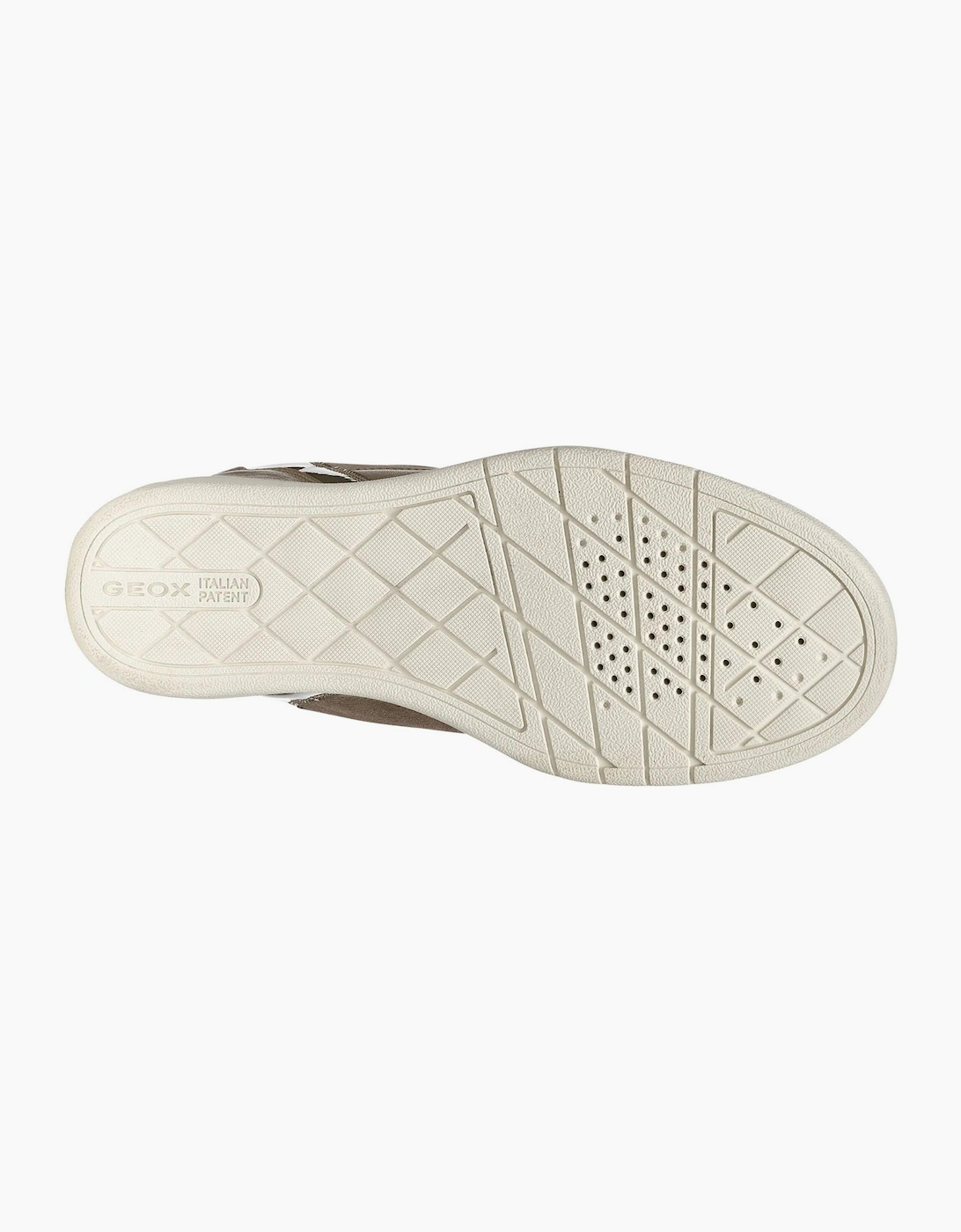 Geox Maurica Womens Wedge Trainers Dark Taupe
