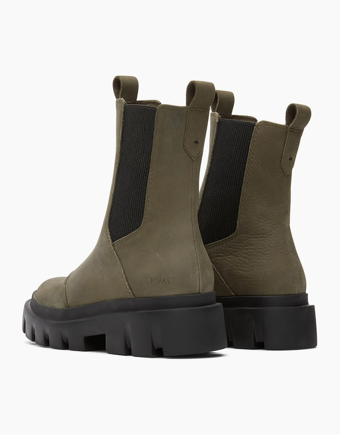 Toms Rowan Womens Chelsea Boots Olive