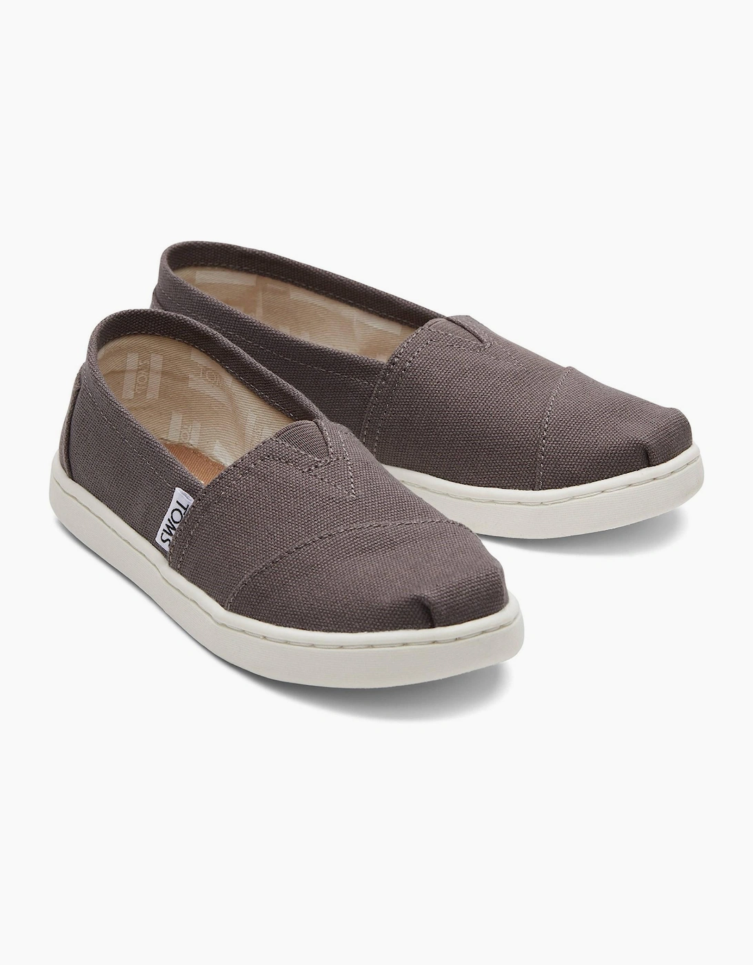 Toms Alpargata Junior Slip On Shoe Grey