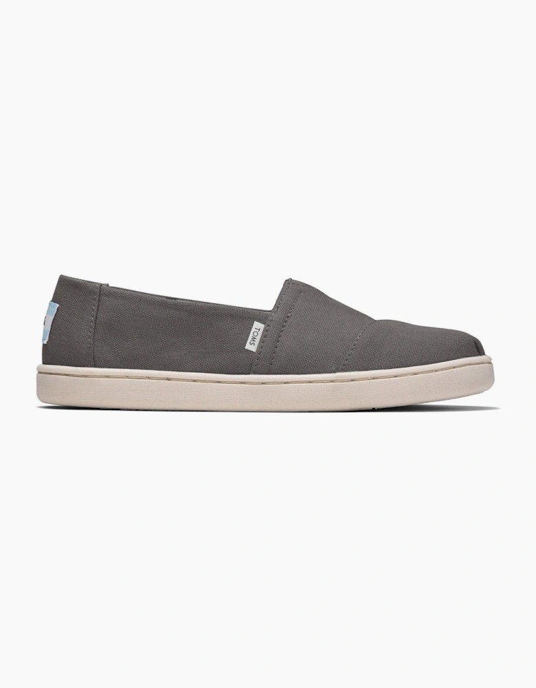 Toms Alpargata Junior Slip On Shoe Grey