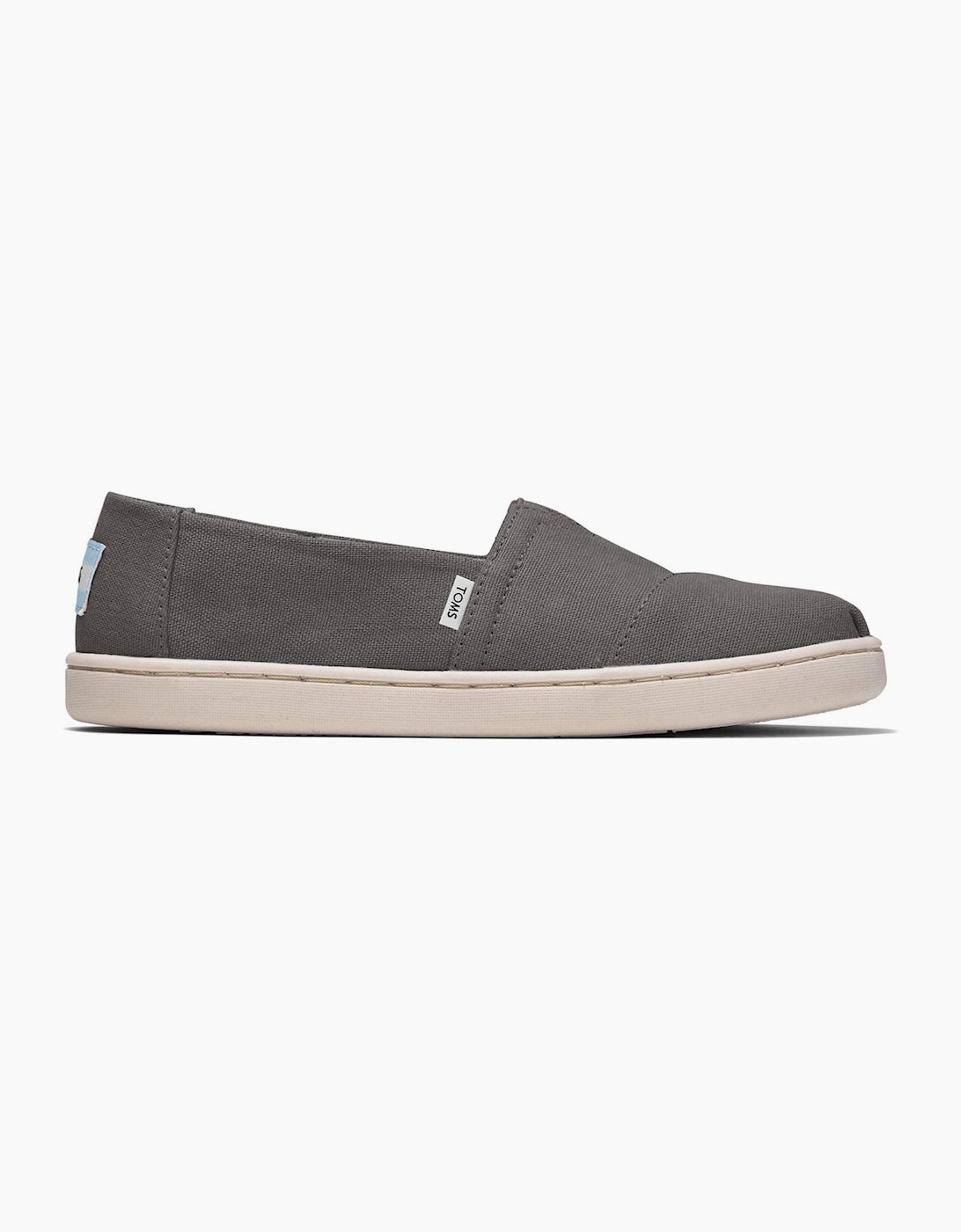 Toms Alpargata Junior Slip On Shoe Grey
