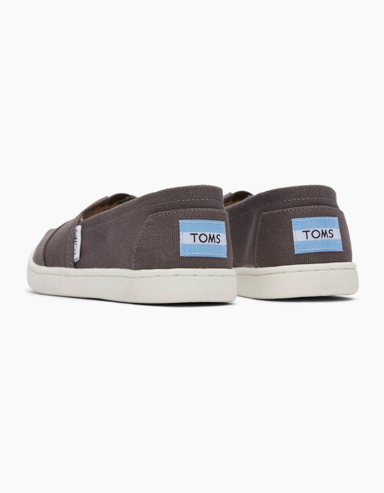 Toms Alpargata Junior Slip On Shoe Grey