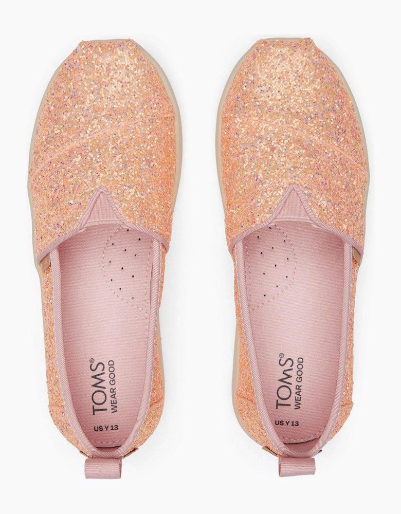 Toms Alpargata Girls Shoes Pink Quartz