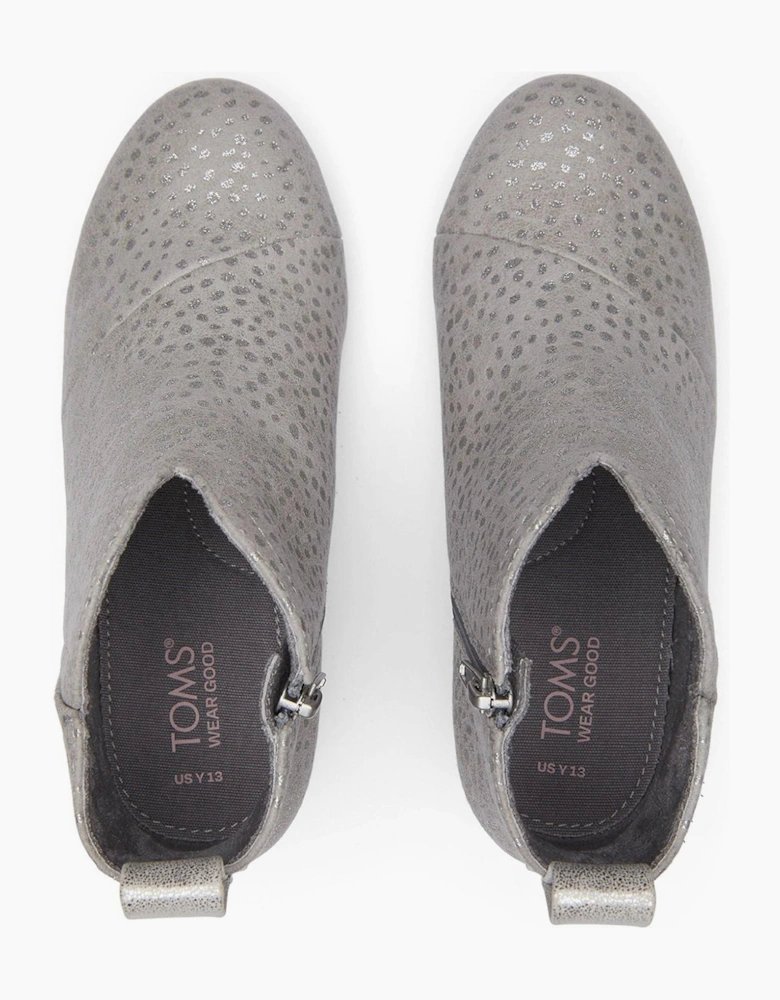 Toms Clare Junior Girls Boots Drizzle Grey