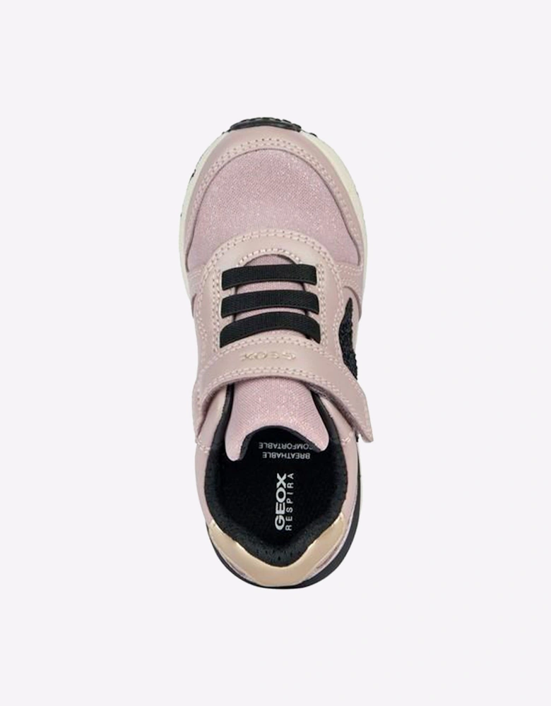 Geox J FASTICS Junior Girls Antique Rose/Black