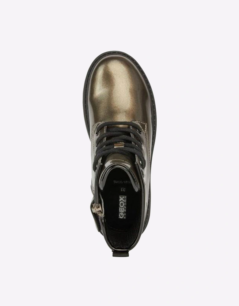 Geox J CASEY Junior Girls Boots Lead/Black