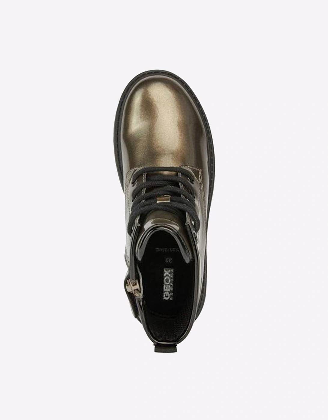 Geox J CASEY Junior Girls Boots Lead/Black