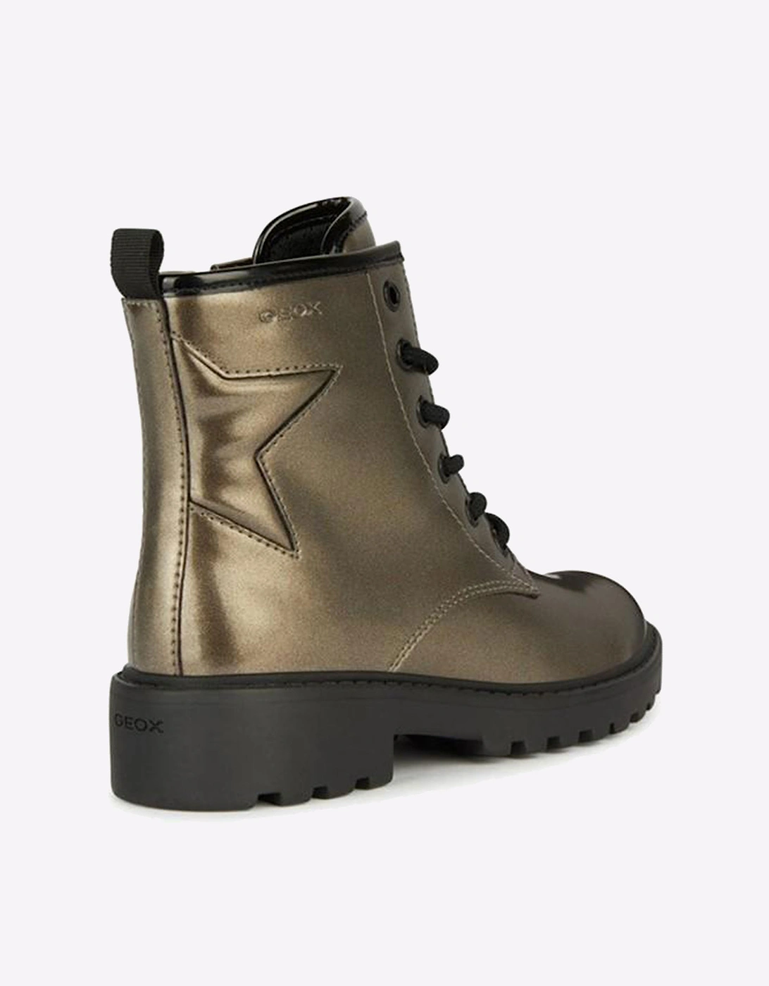 Geox J CASEY Junior Girls Boots Lead/Black
