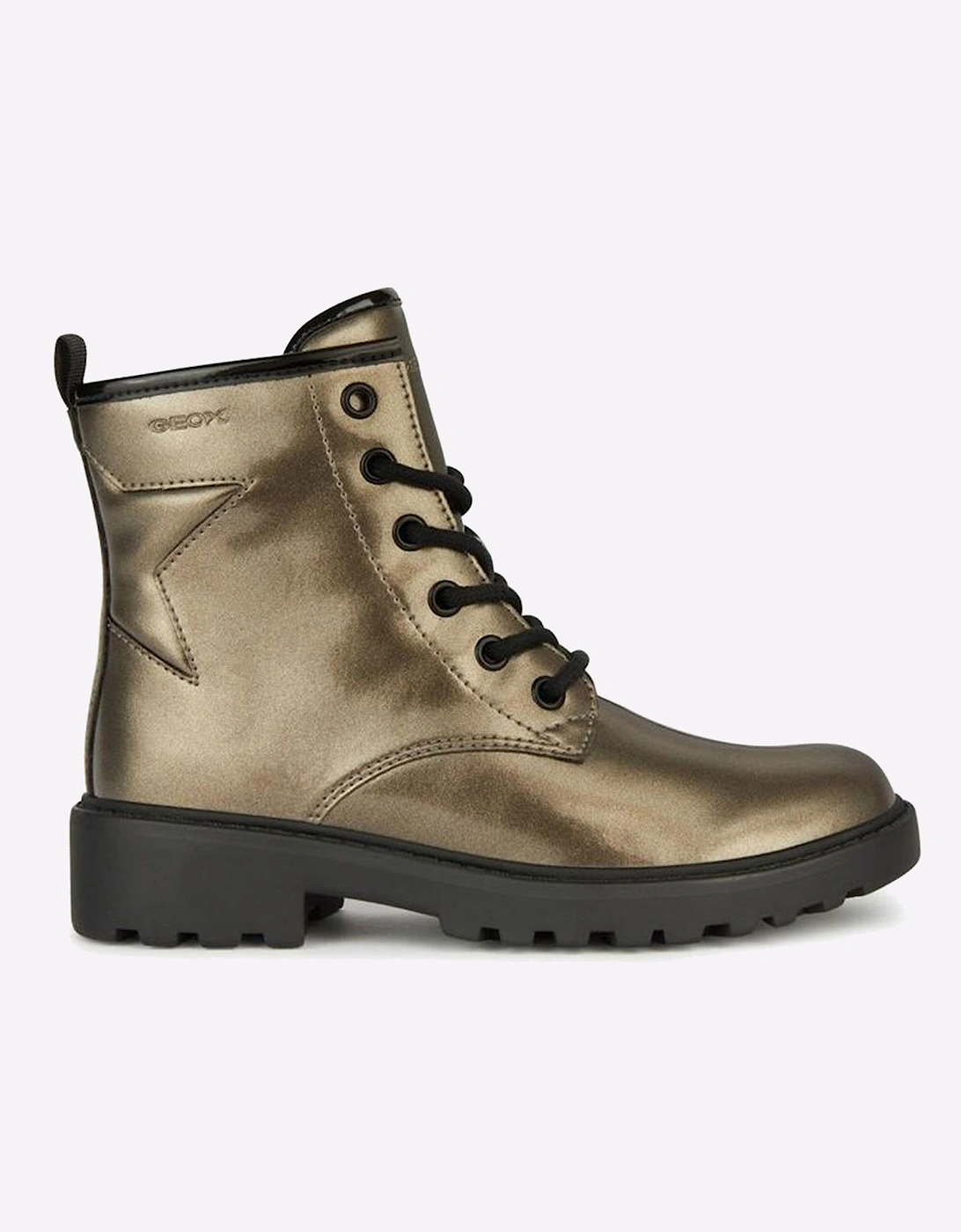 Geox J CASEY Junior Girls Boots Lead/Black