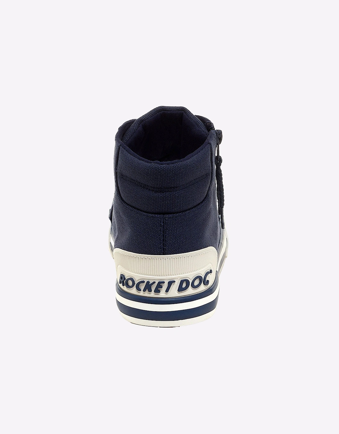 Rocket Dog Jazzin Womens Hi-Top Shoes Navy