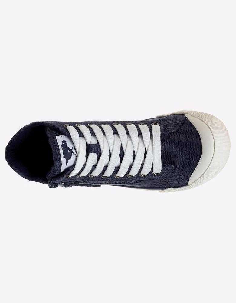 Rocket Dog Jazzin Womens Hi-Top Shoes Navy