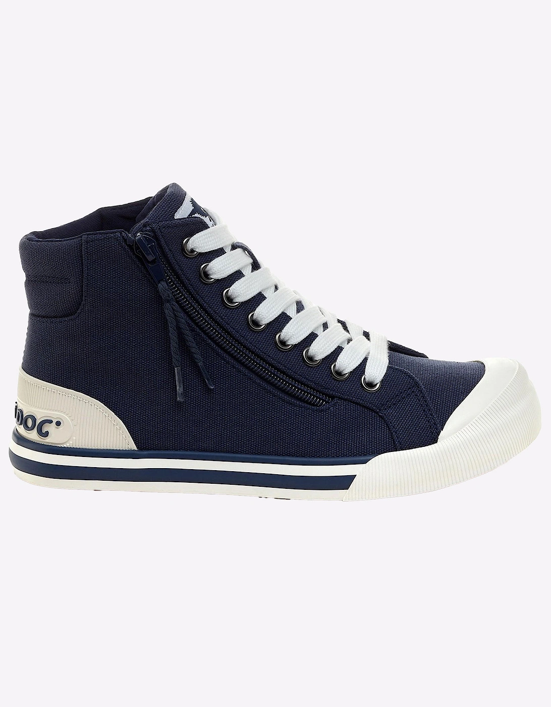 Rocket Dog Jazzin Womens Hi-Top Shoes Navy