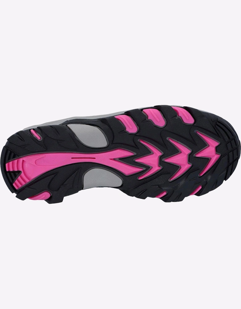 Hi-Tec Blackout Low Boots Junior Dark Forest/India Ink/Pink