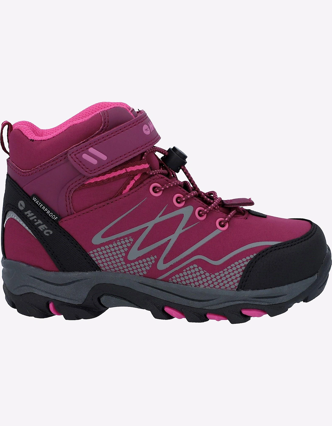 Hi-Tec Girl's Hi-Tec Blackout Waterproof Junior Dark Rose/Fuchsia - Red