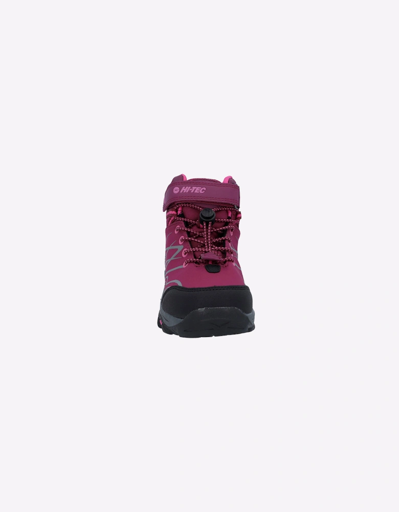 Hi-Tec Blackout Waterproof Junior Dark Rose/Fuchsia