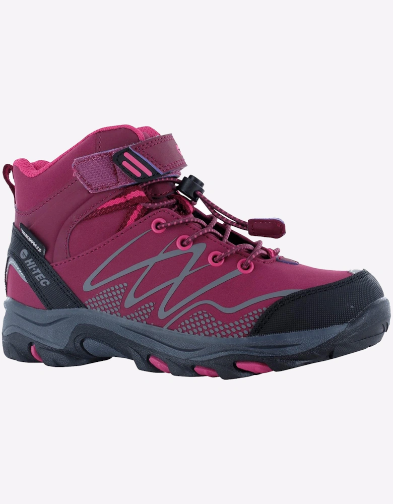 Hi-Tec Blackout Waterproof Junior Dark Rose/Fuchsia
