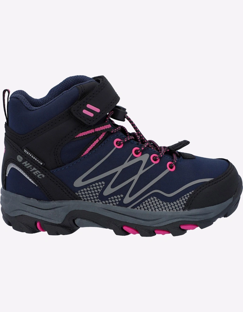 Hi-Tec Blackout Waterproof Junior Navy/Magenta