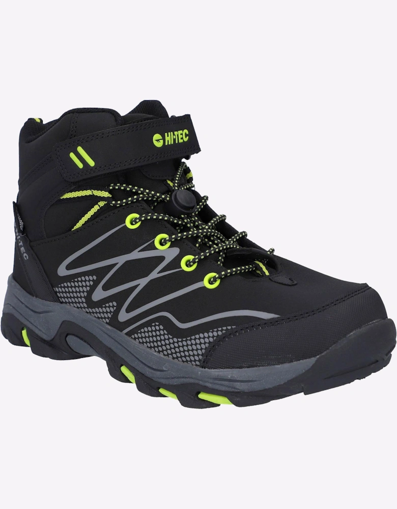 Hi-Tec Blackout Waterproof Junior Black/Lime