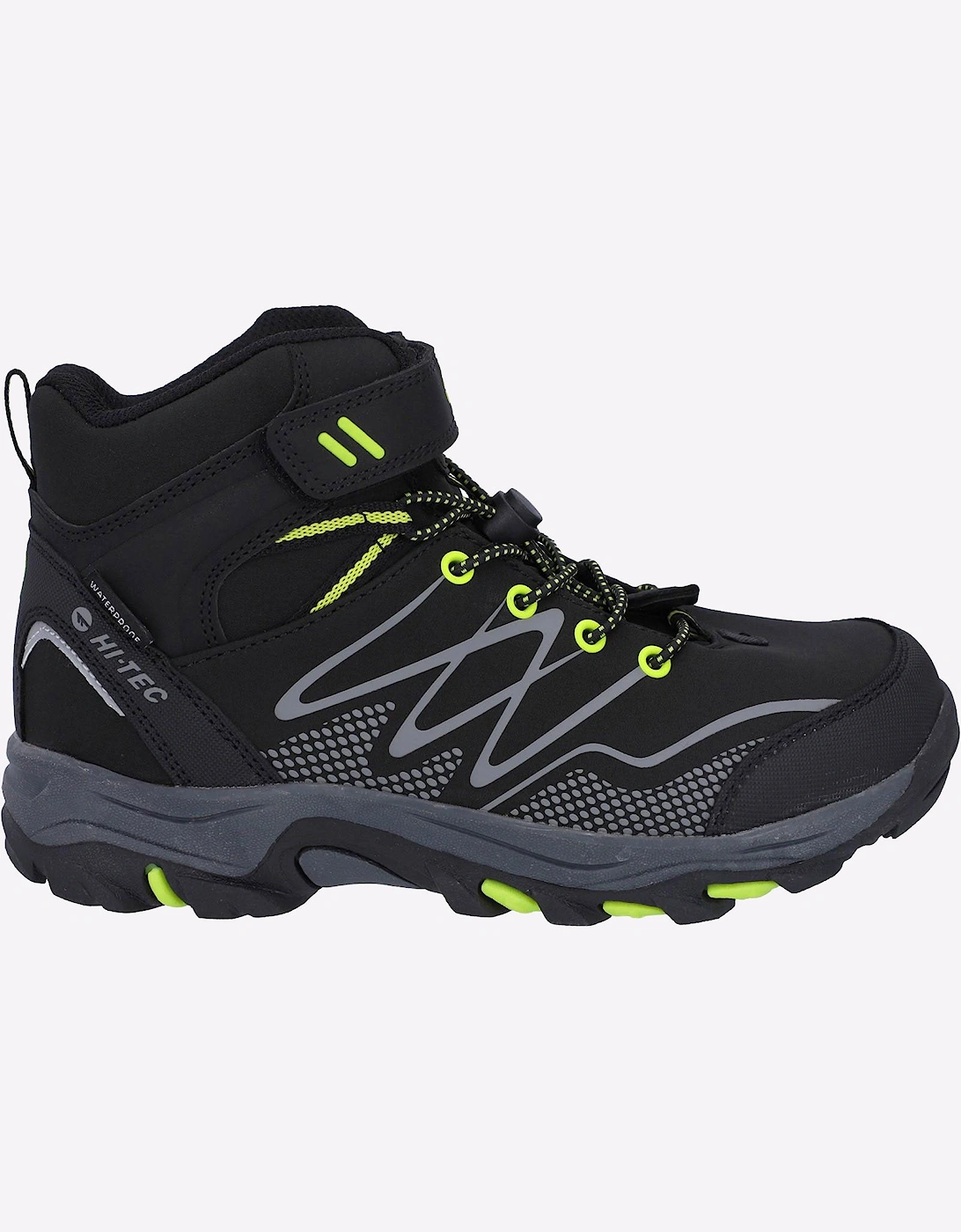 Hi-Tec Blackout Waterproof Junior Black/Lime