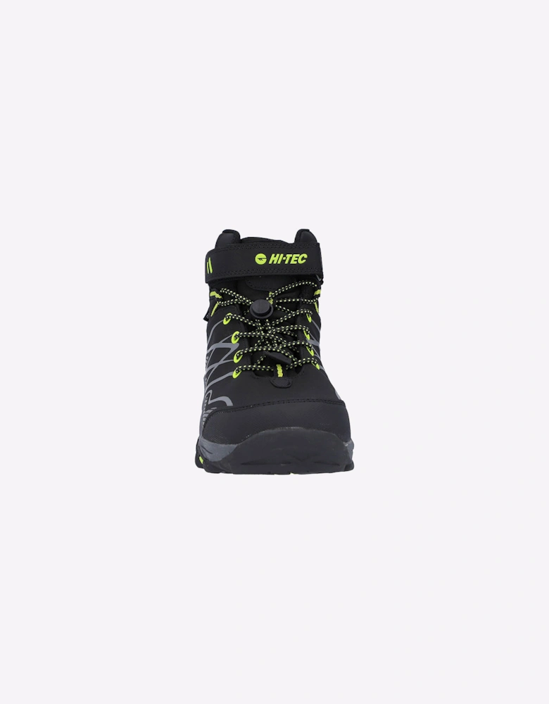 Hi-Tec Blackout Waterproof Junior Black/Lime