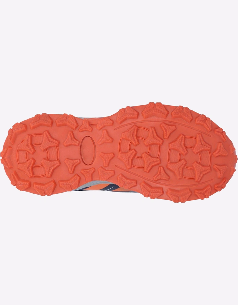 Hi-Tec Scooby Waterproof Walking Trainers Junior Naval Academy/Red Orange/Sleet