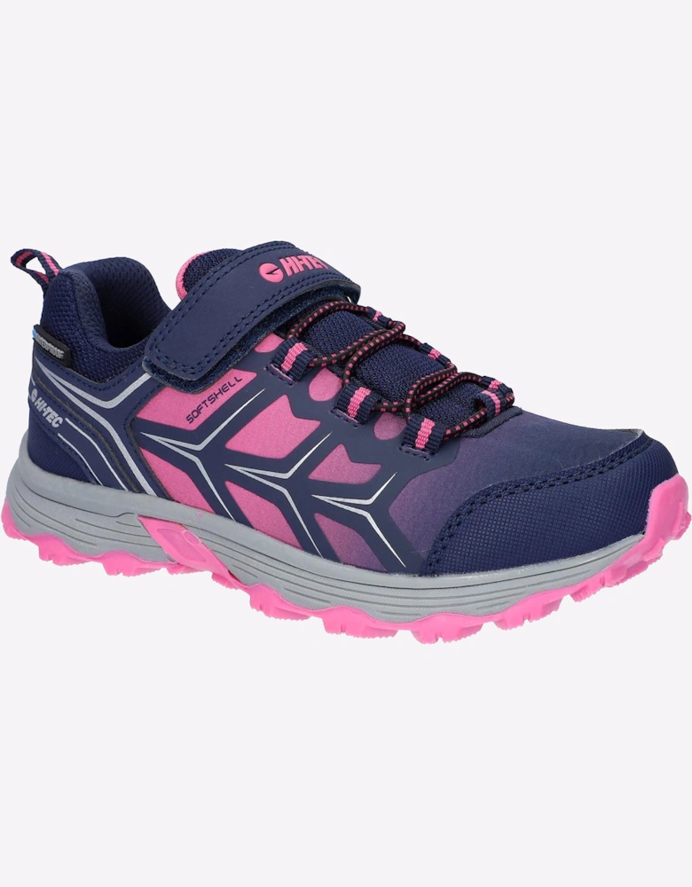 Hi-Tec Scooby Waterproof Walking Trainers Junior Naval Academy/Azalea Pink