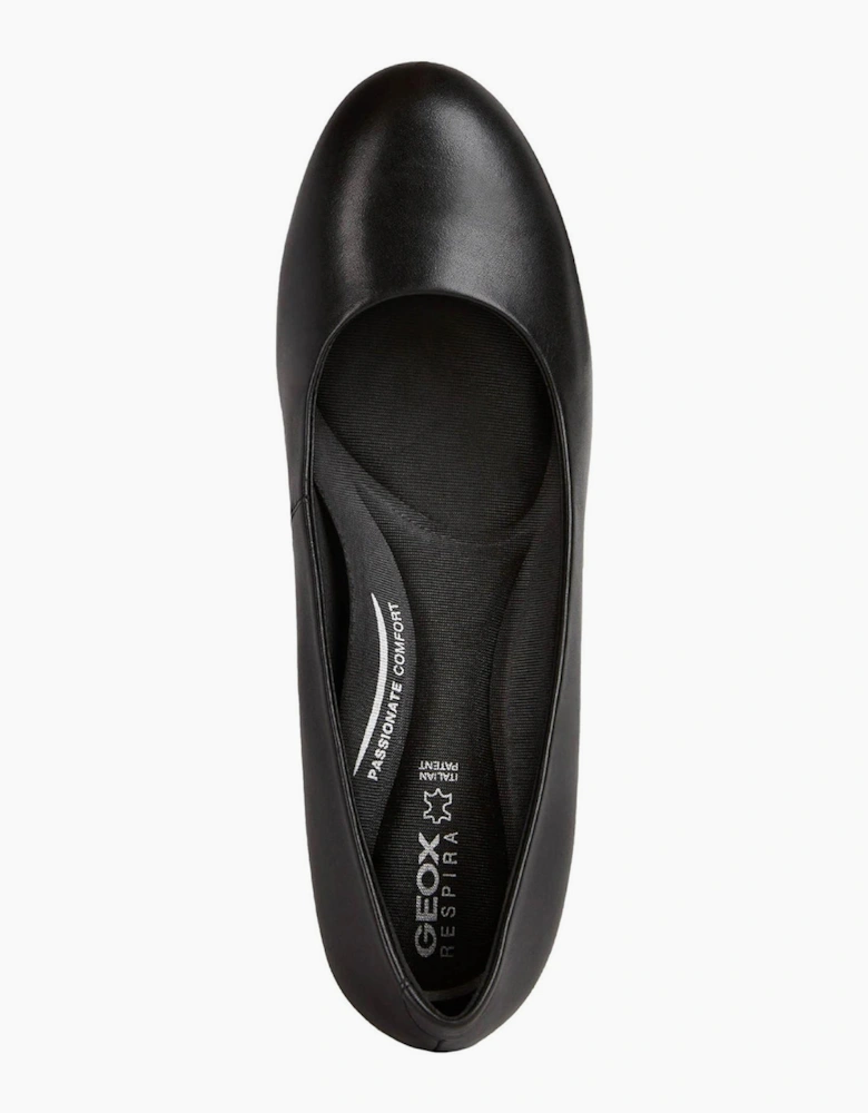 Geox Elelna Womens Court Shoes Black