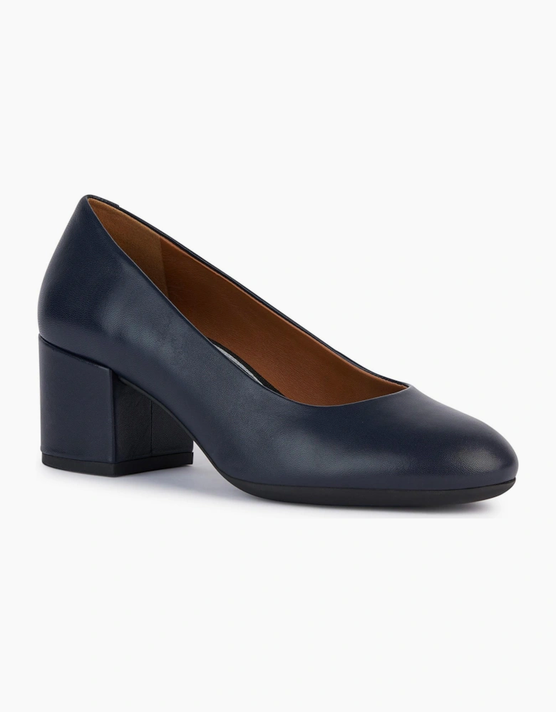 Geox Elelna Womens Court Shoes Navy