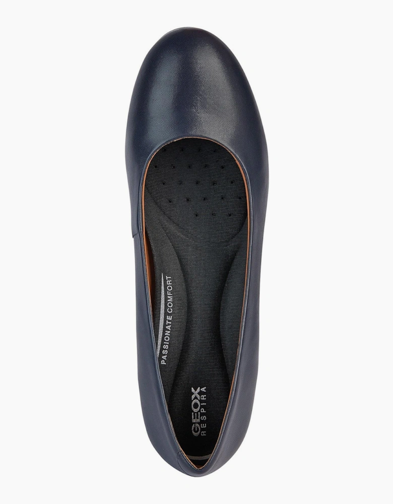 Geox Elelna Womens Court Shoes Navy