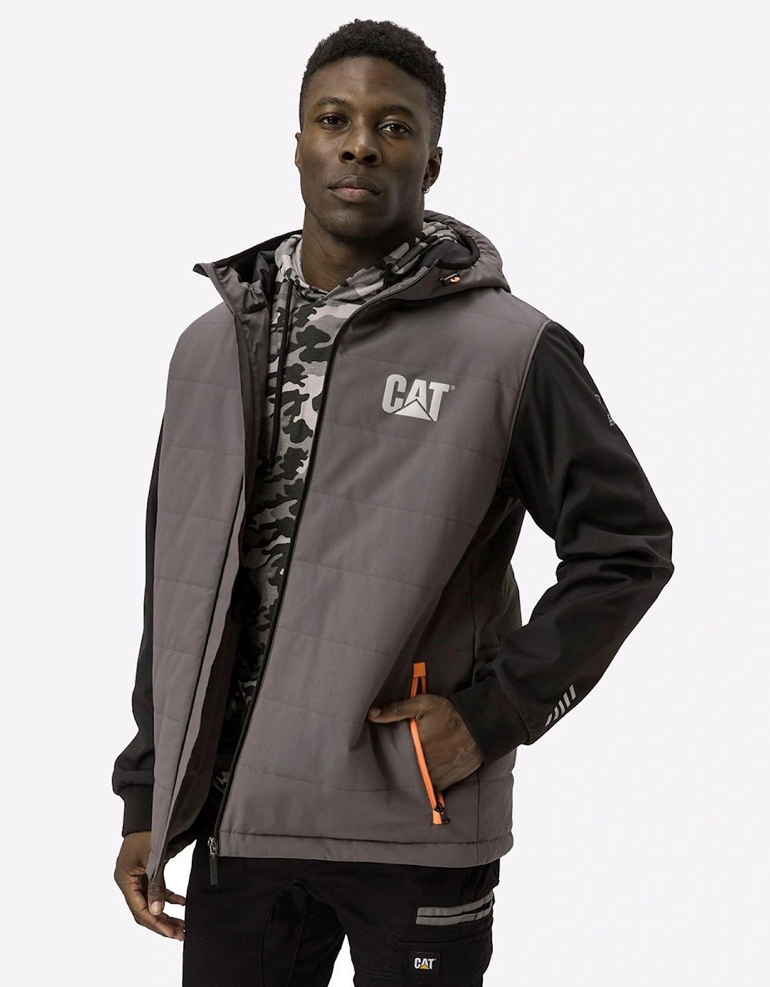 Caterpillar Tech Hybrid Jacket Mens Magnet