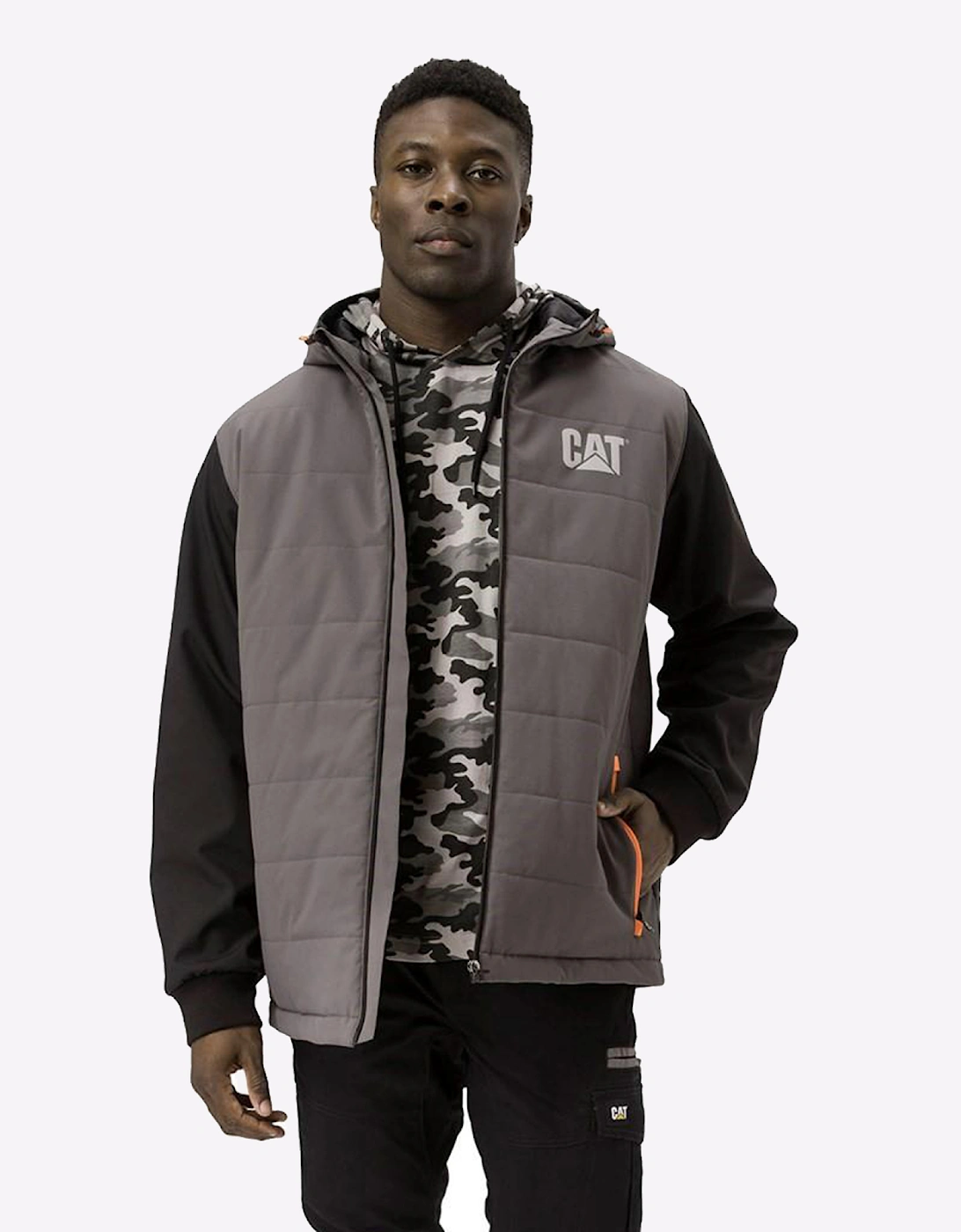 Caterpillar Tech Hybrid Jacket Mens Magnet