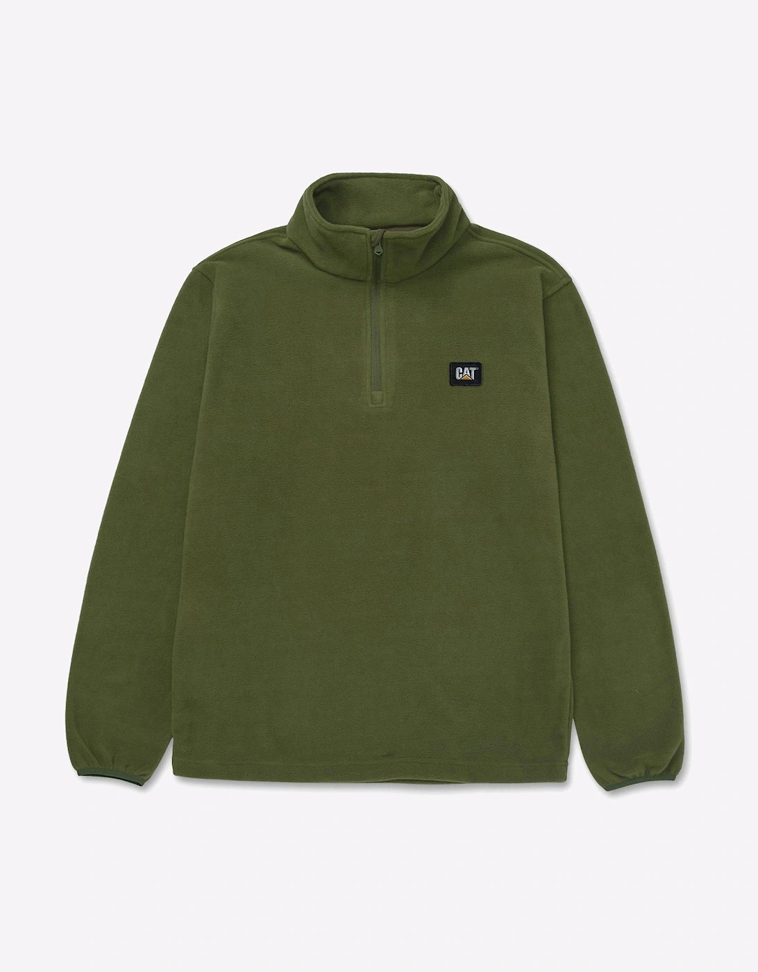 Caterpillar Microfleece Quarter Zip Mens Chive