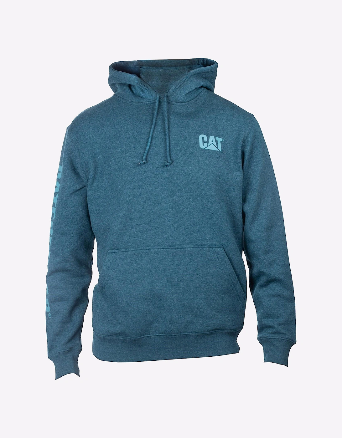 Caterpillar Trademark Banner Hoodie Sweatshirt Mens Mallard