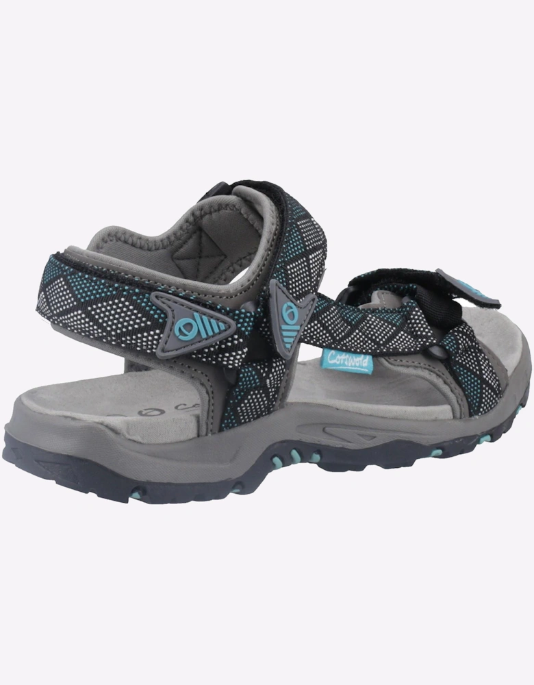Cotswold Foxcote Sandals Womens Grey/Turquoise