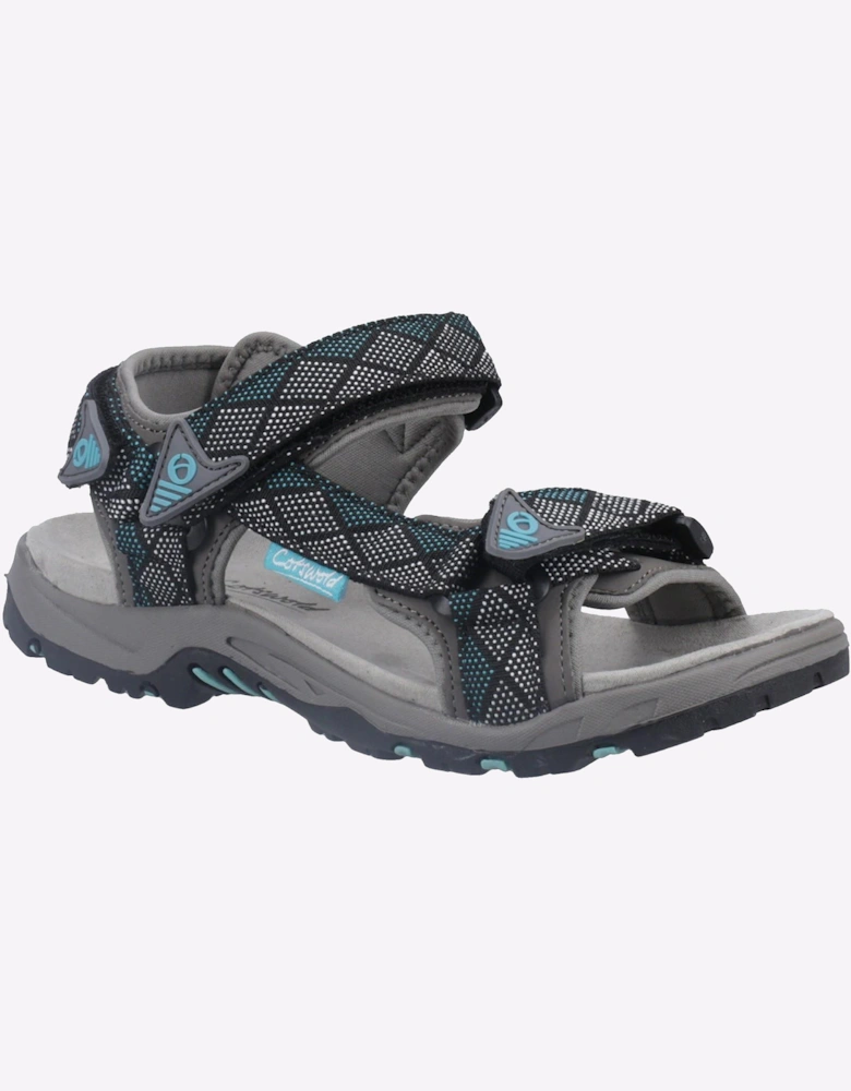 Cotswold Foxcote Sandals Womens Grey/Turquoise