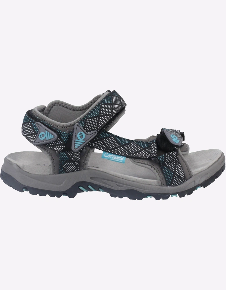 Cotswold Foxcote Sandals Womens Grey/Turquoise