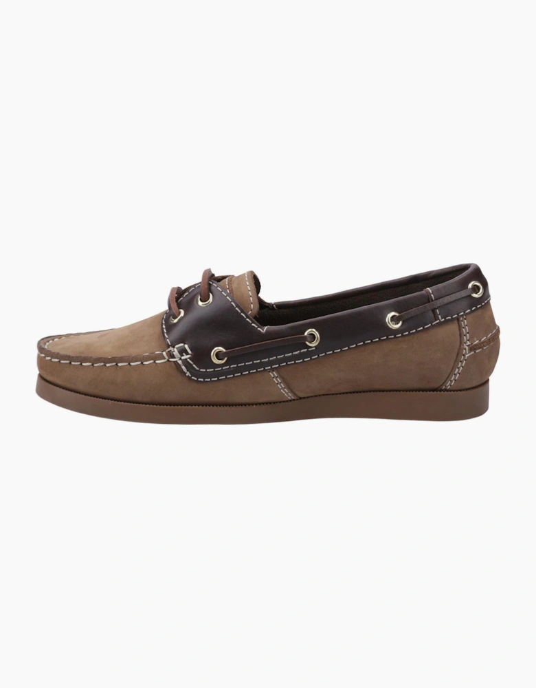 Cotswold Waterlane Memory Foam Womens Shoes Taupe/ Brown