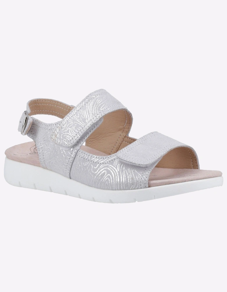 Fleet & Foster Begonia Memory Foam Womens Sandals Silver