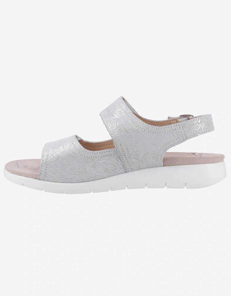Fleet & Foster Begonia Memory Foam Womens Sandals Silver