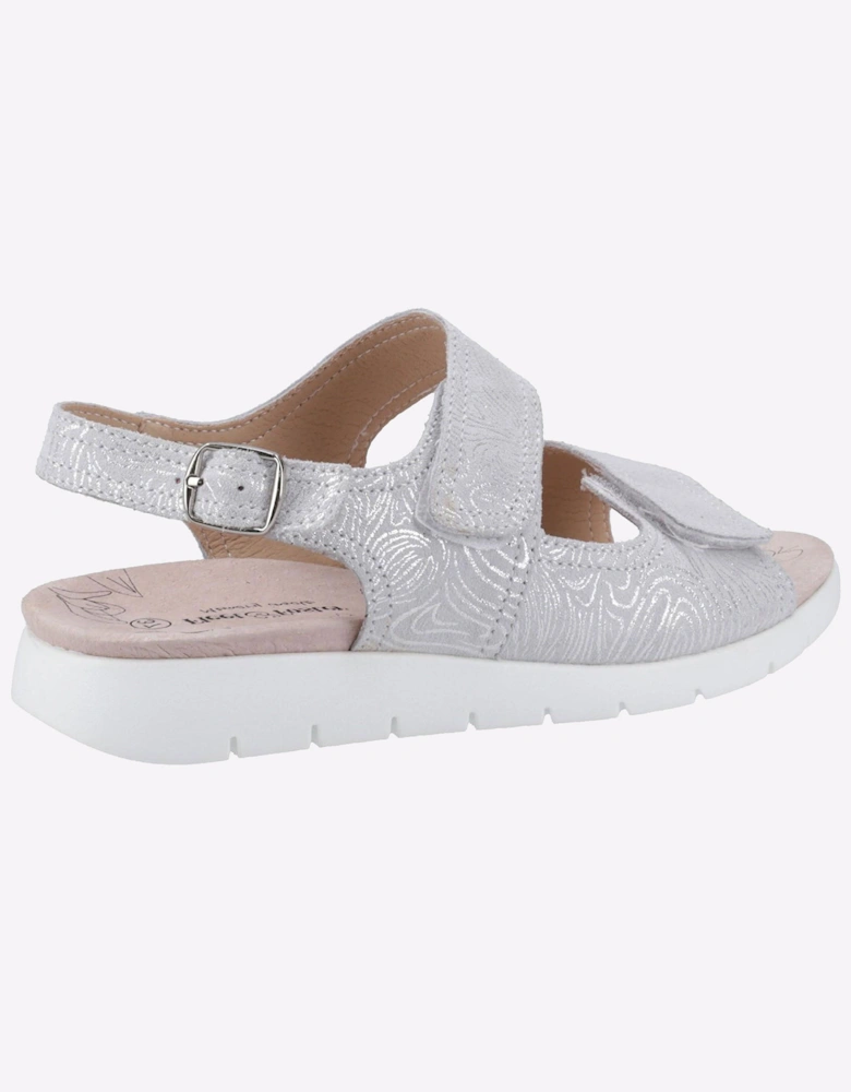 Fleet & Foster Begonia Memory Foam Womens Sandals Silver