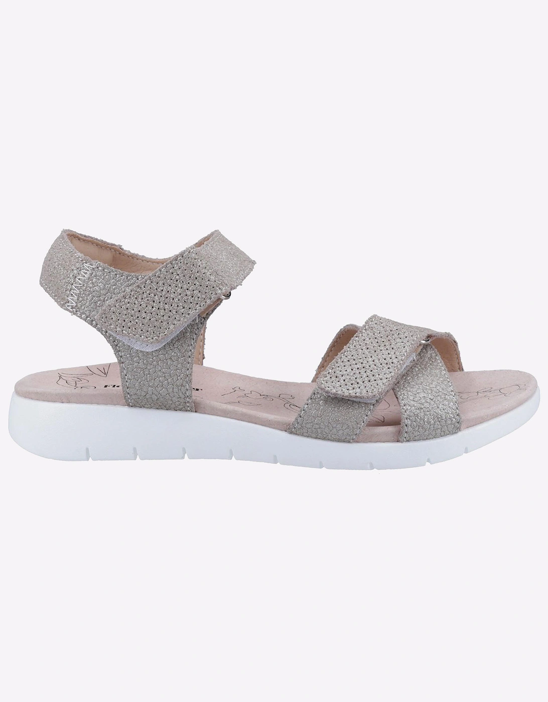 Fleet & Foster Marigold Memory Foam Womens Sandals Gold