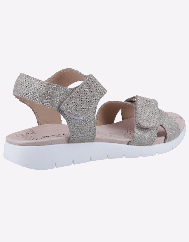 Fleet & Foster Marigold Memory Foam Womens Sandals Gold