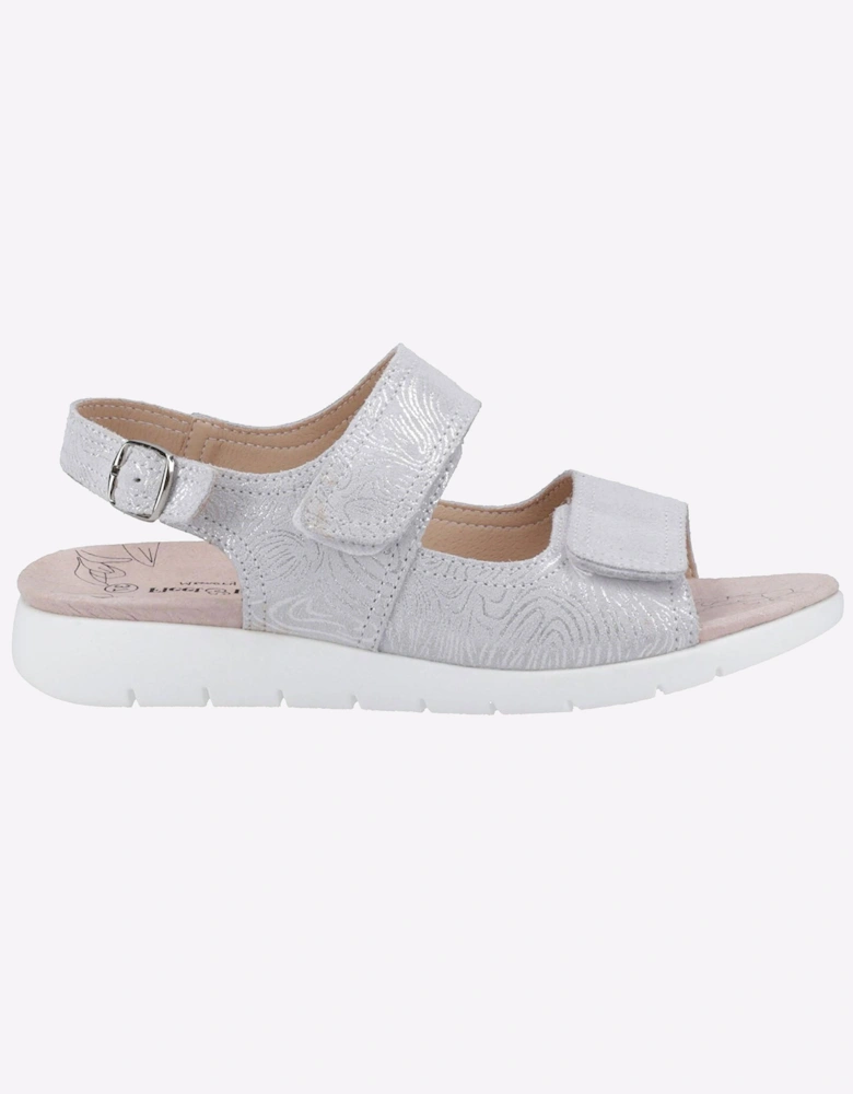Fleet & Foster Begonia Memory Foam Womens Sandals Silver