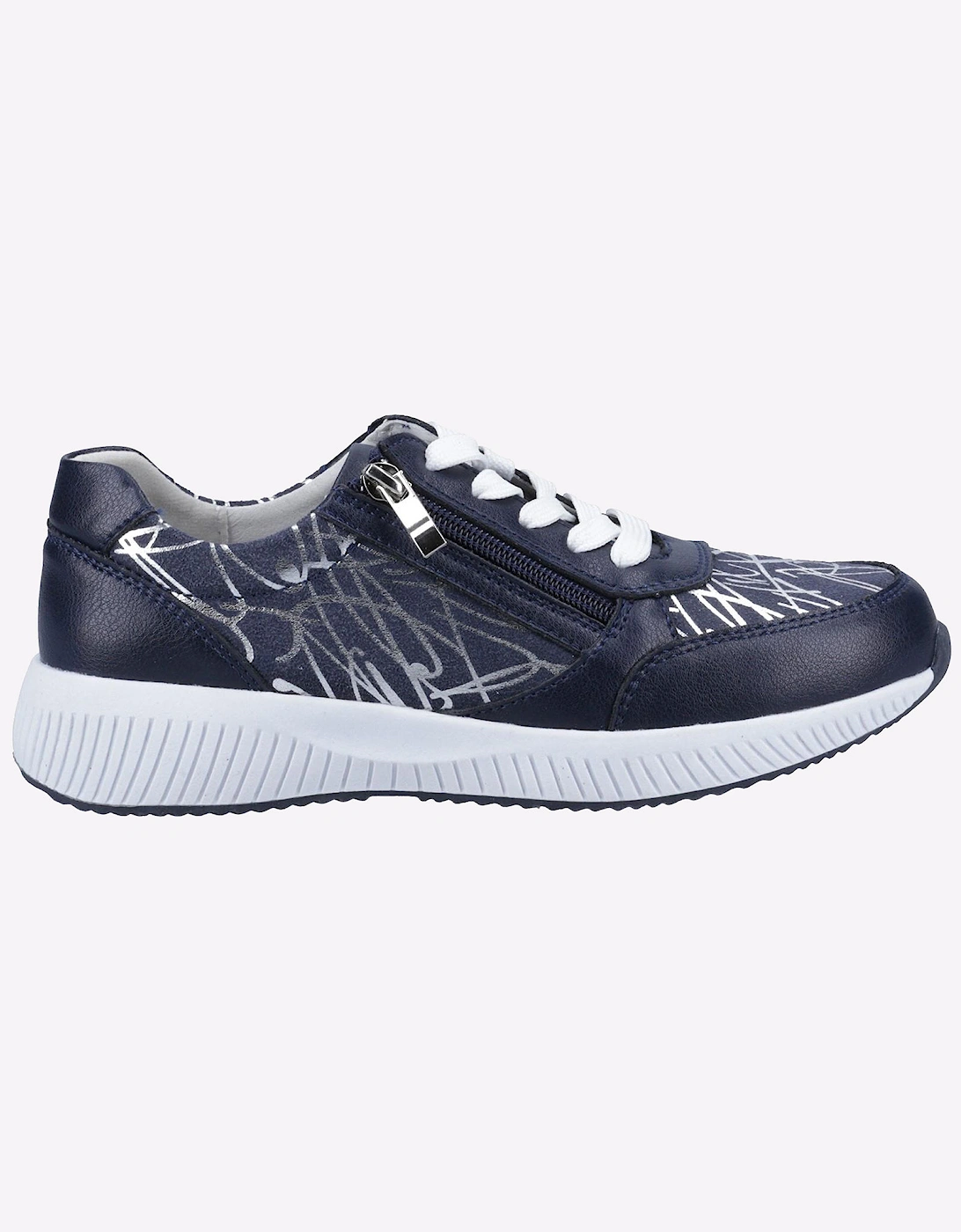 Fleet & Foster Bev Memory Foam Shoes Womens Navy