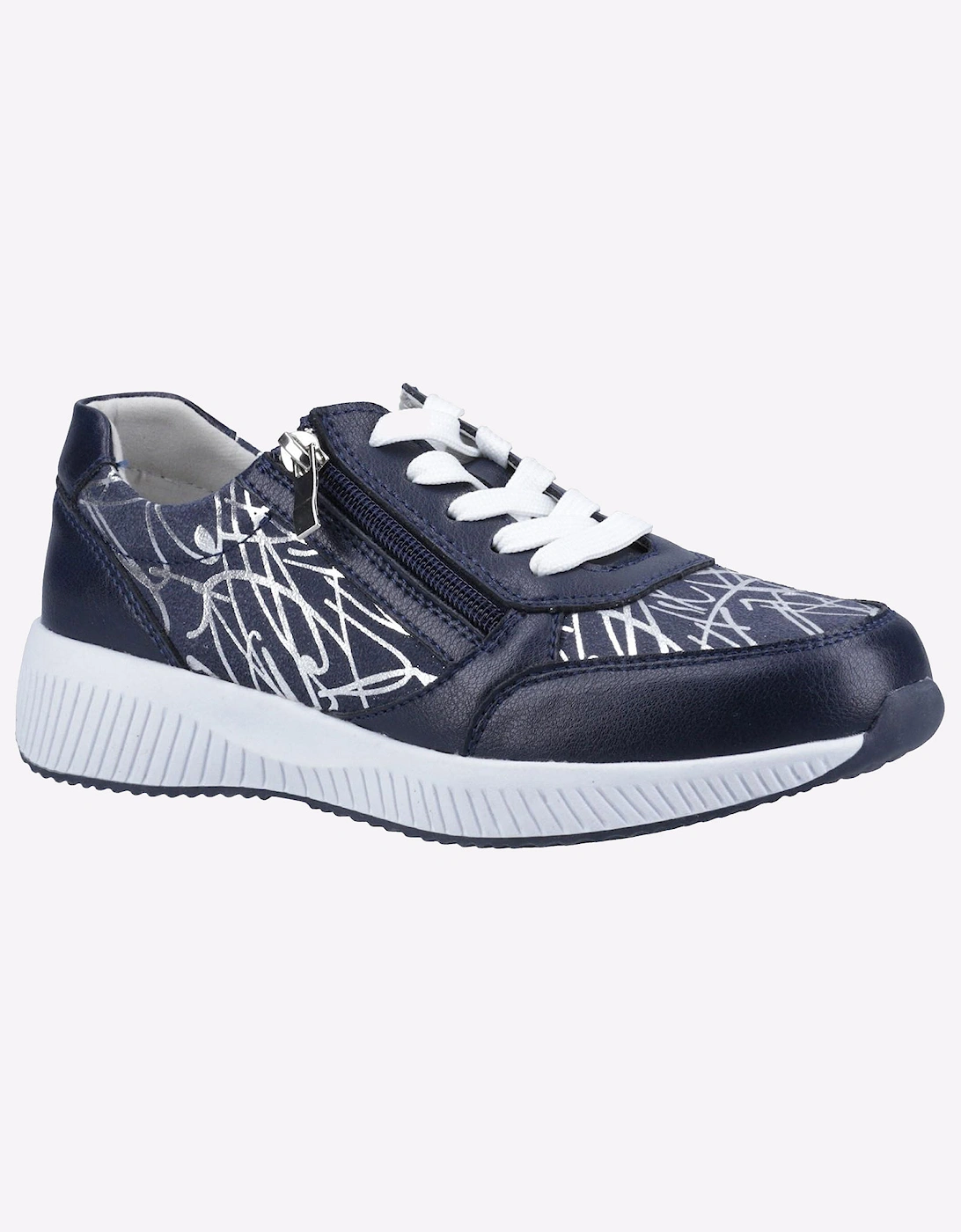 Fleet & Foster Bev Memory Foam Shoes Womens Navy