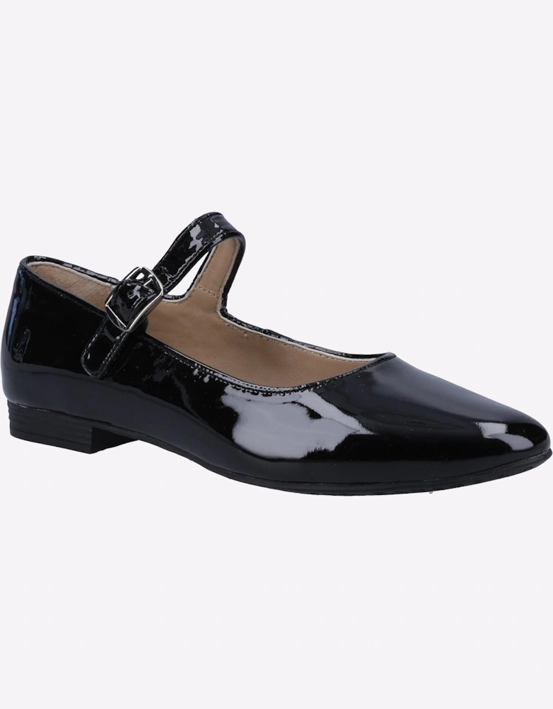 Hush Puppies Melissa Memoery Foam Womens Shoes Patent Black